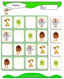 Sudoku Çocuk Bulmacaları